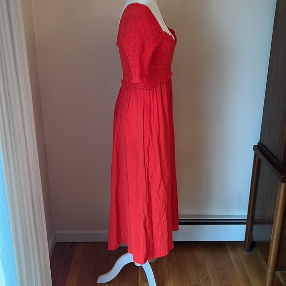 Free People Sunshine Season Midi Dress Red - Picture 12 of 16